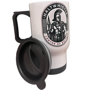 Metal Travel Mug with Handle 14oz